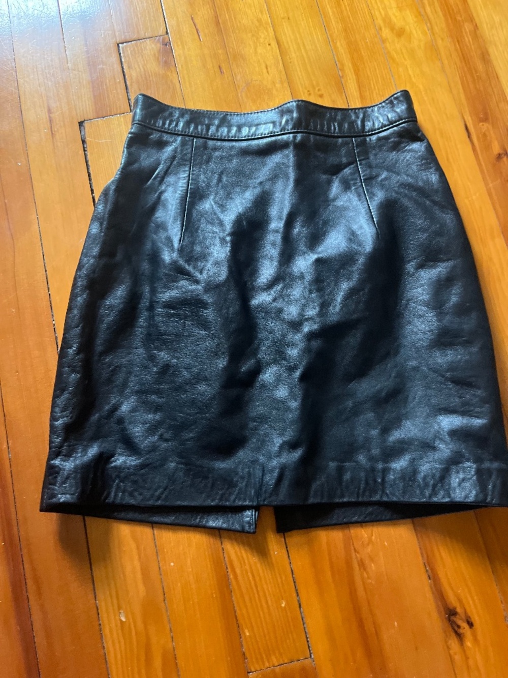 ANN TAYLOR 100% Leather Mini Pencil Skirt
